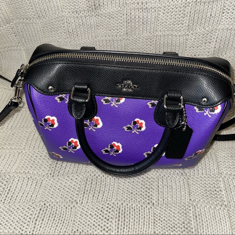 Coach Purple and Black Crossbody Bag